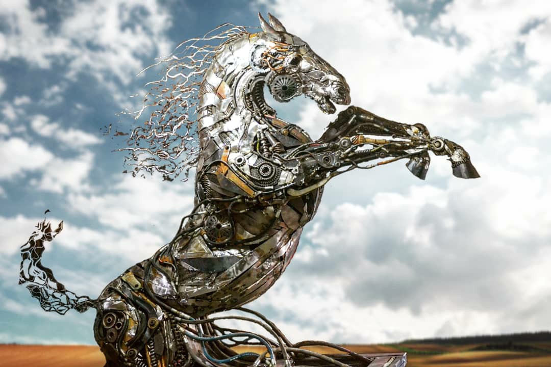 Cem Ozkan - Metal Horse Sculptor